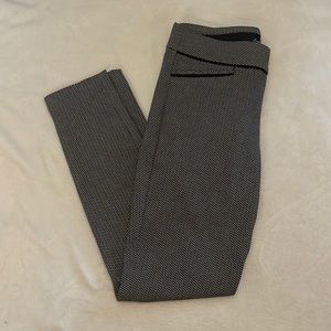 Black and white dress pants